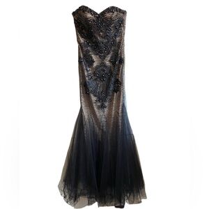 Aspeed USA Beautiful Hand-Beaded Evening Gown/Maxi Dress Size XS